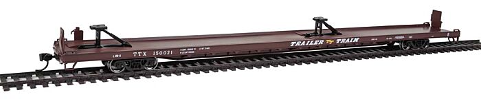 Walthers Mainline 5714 - HO Scale 89ft Channel Side Flatcar - Trailer-Train #150122