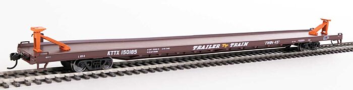 Walthers Mainline 5729 - HO Scale 89ft Channel Side Flatcar - Trailer-Train/KTTX #151012