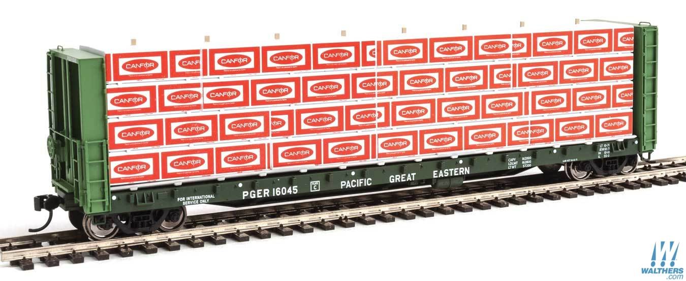 Walthers SceneMaster HO scale 3121 - Wrapped Lumber for 50 Ft Bulkhead Flatcar - Canadian Forest - CanFor
