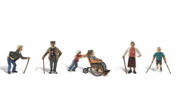 Woodland Scenics 1946 - HO Scenic Accents - Physically Challenged (6pcs)