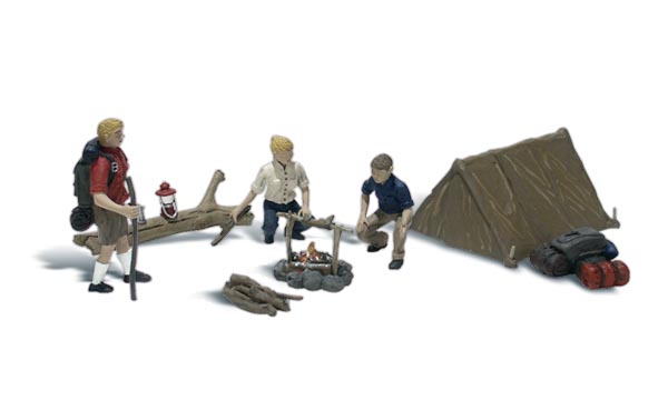 Woodland Scenics 2199 - N Scenic Accent Figures - Campers (8pcs)