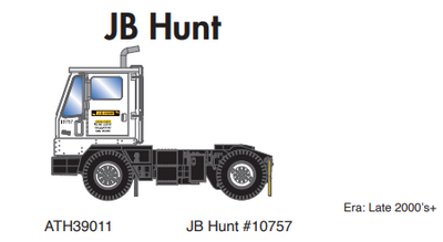 Athearn 39011 - HO Modern Yard Tractor - JB Hunt #10757