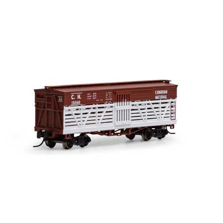 Athearn RTR 5242 - N Scale 36ft Old Time Stock Car - CN #151185