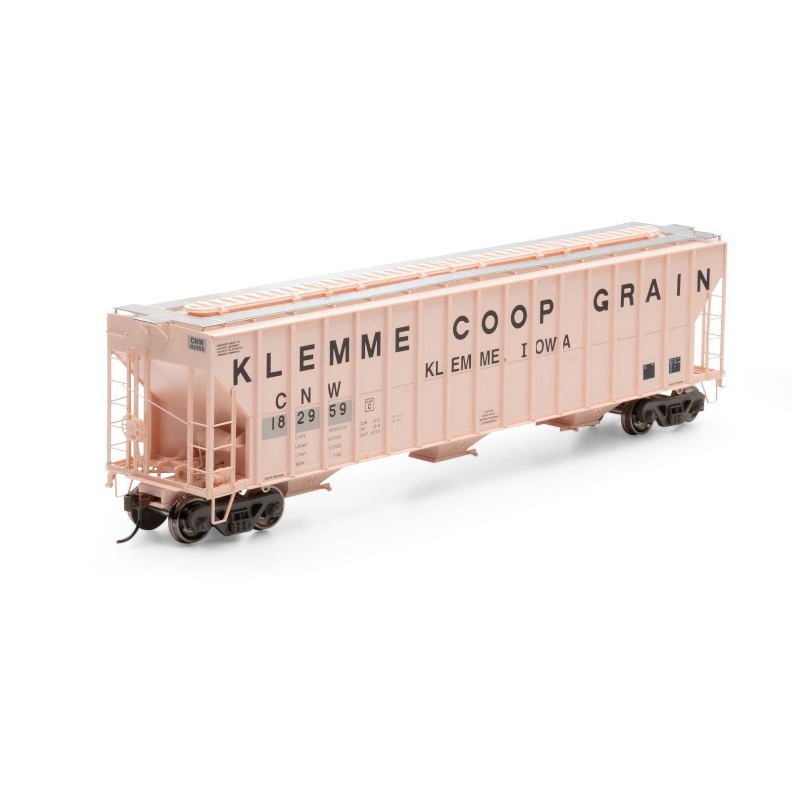 Athearn RTR 81584 - HO FMC 4700 Covered Hopper - C&NW #182966