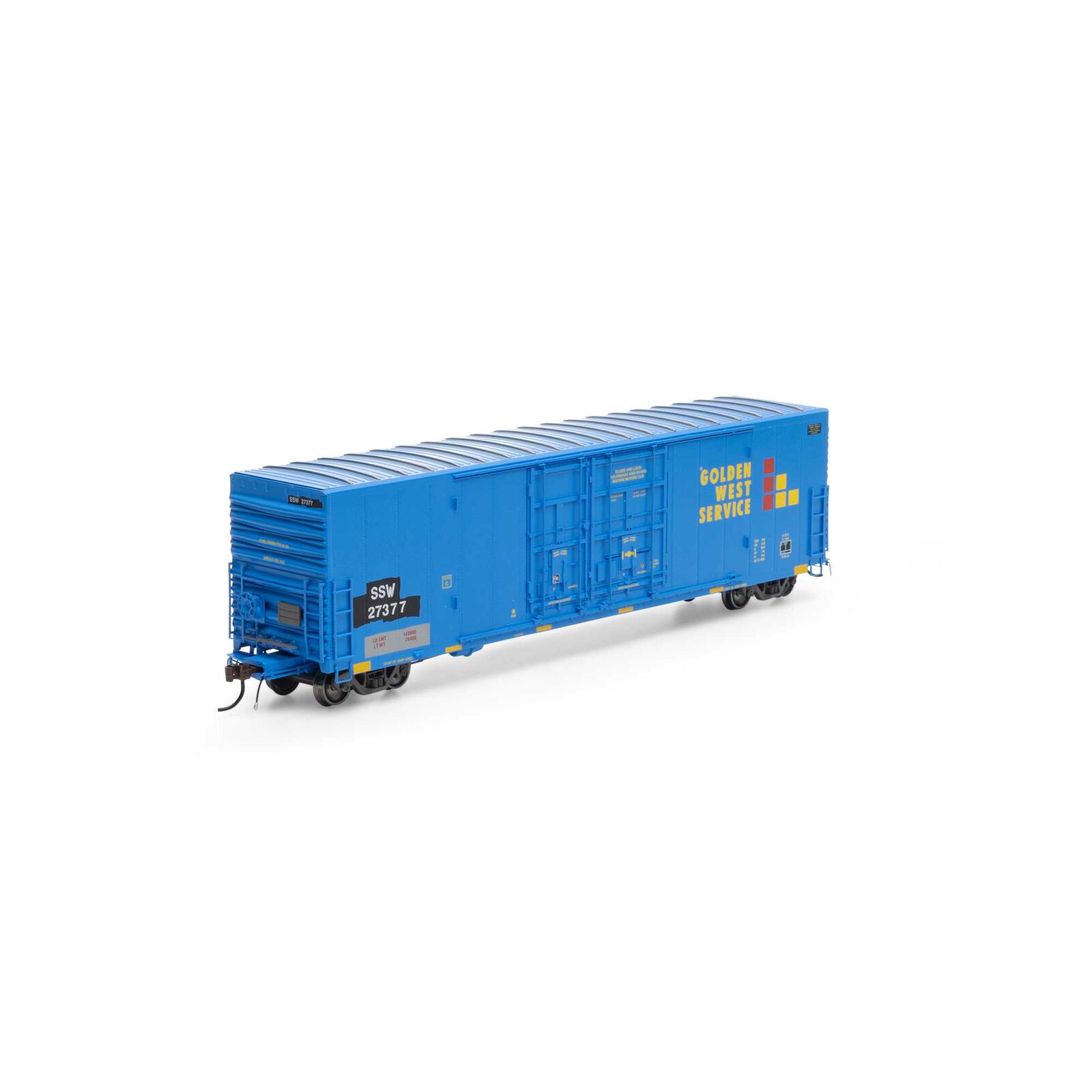 Athearn Genesis G73024 - HO 50ft PC&F, 8ft & 6ft Boxcar - SSW/GWS #27377