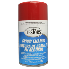 Testors 1204 - Spray Enamel - Dark Red Gloss (3oz) 
