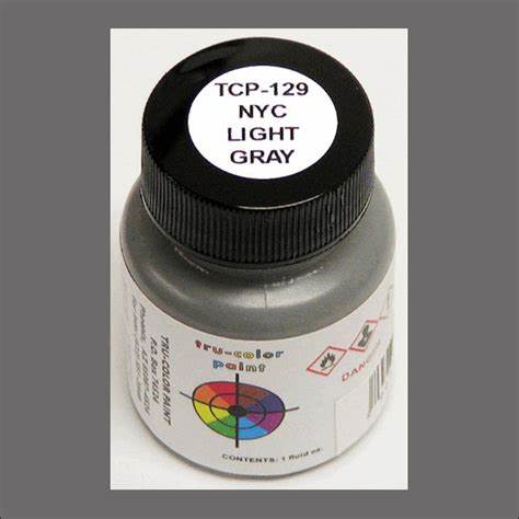 Tru Color Paint 129 - Acrylic - NYC Light Gray - 1oz