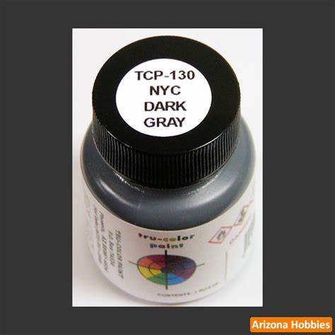 Tru Color Paint 130 - Acrylic - NYC Dark Gray - 1oz 