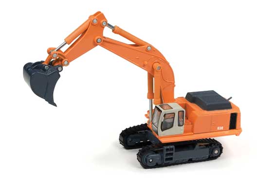 Classic Metal Works TC100A - HO Hydraulic Excavator - Orange