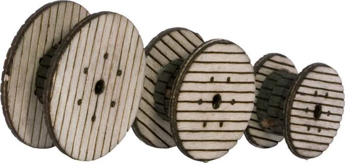 Walthers 4155 - HO Cable Reels - Laser-Cut Wood Kit
