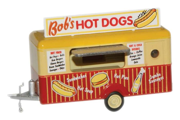 Oxford Diecast 87TR001 - HO Concession Trailer - Bobs Hot Dogs