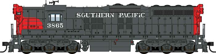 Walthers Proto 41713 - HO EMD SD9 - ESU LokSound 5 Sound & DCC - Southern Pacific #3865 - 1965 Renumbering (gray, scarlet, white)