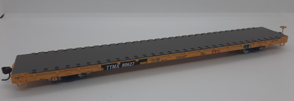 Atlas Trainman 20006474 - HO 68Ft Flatcar - TTX (Forward Thinking) #80643