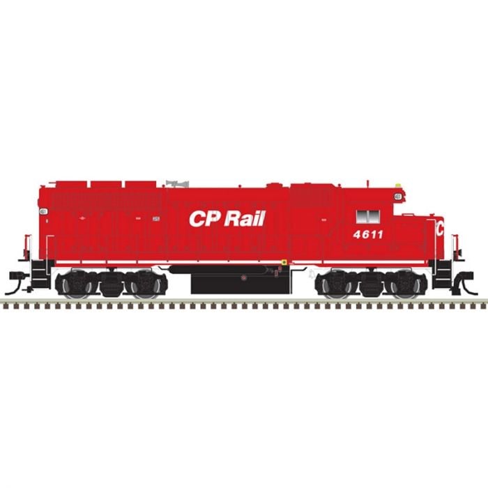 Atlas 40005249 - N Scale GP40 - DC - Canadian Pacific (red/white/black) - #4611 - W/ Ditch Lights 
