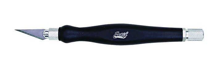 Excel Hobby 16026 -K26 Fit Grip Knife -- With 11 Blade and Safety Cap (black)