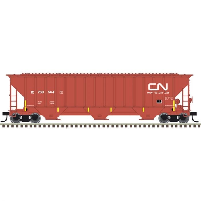 Atlas 50005938 - Trainman N Scale 4750 Covered Hopper - Canadian national (IC) #769606