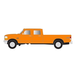 Atlas 60000157 - N Scale 1992 Ford F250/ F350 Truck Set - Safety Orange (2pkg)