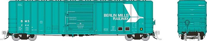 Rapido 198004 HO PC&F 5241 CUFT -  Boxcar - Berlin Mills - 6 Pack