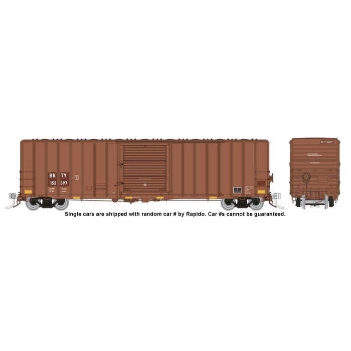 Rapido 198008 HO PC&F 5241 CUFT -  Boxcar - BKTY (UP) - 6 Pack