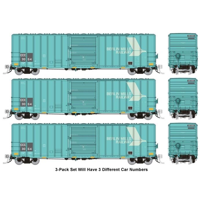 Rapido 198011 HO PC&F 5241 CUFT - Boxcar - EEC Patch 1 - 3 Pack 