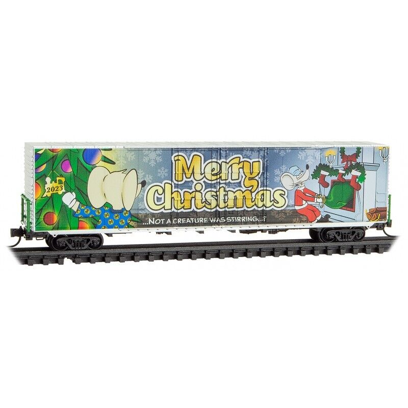 Micro Trains 10200280 - N Scale Micro-Mouse Christmas 2023 Boxcar