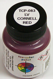 Tru Color Paint 083 - Acrylic - Lehigh Valley Cornell Red - 1oz