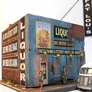 Downtown Deco 1065 - HO Fat Lous Liquor Store - Hydrocal Casting Kit