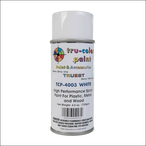 Tru Color Paint 4003 - Aerosol Spray Paint Can - Whitet- 4.5oz (135mL)