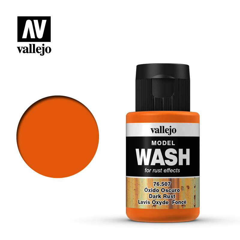 Vallejo 76507 - Model Wash - Dark Rust - 35ml Bottle