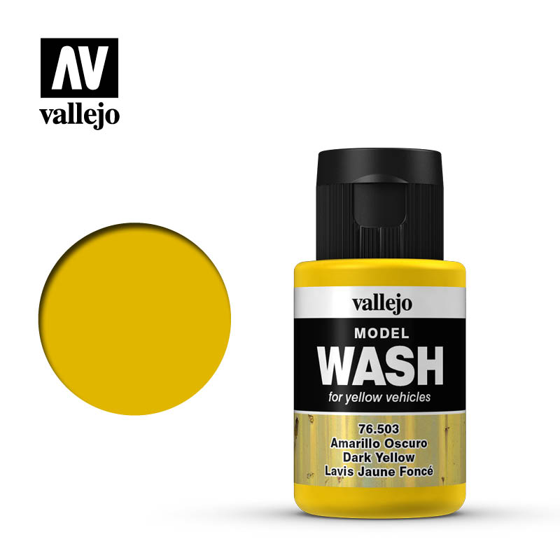 Vallejo 76503 - Model Wash - Dark Yellow - 35ml Bottle