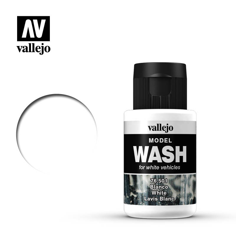 Vallejo 76501 - Model Wash - White - 35ml Bottle