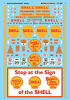 Microscale 87993 - HO Shell Service Station (1935-1960) - Gas Stations - Decals