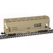 Atlas Trainman 50006114 - N Scale ACF 3560 Center-Flow Covered Hopper - CSX #226814
