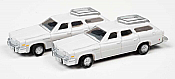 Classic Metal Works 50421 - N Scale 1976 Buick Estate Wagon - Liberty White (2/pkg)