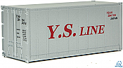 Walthers SceneMaster 8659 HO - 20ft Smooth-Side Container - YS Line #284104