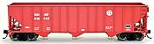 Bowser 42869 - HO 100-Ton Open Hopper - BNSF #616657