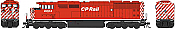Bowser 25002 - HO GMD SD40-2f - DCC & Sound - CP Rail (Round Porthole, White Stripe) #9024