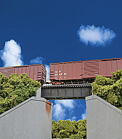 Walthers Cornerstone 4509 - HO 30Ft Single-Track Railroad Through Girder Bridge - Low Level Kit