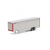 Athearn 29457 - HO 40Ft Drop Sill Parcel Trailer - UPS/ Red Ends #86963