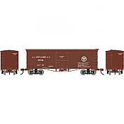 Athearn Roundhouse 1157 - HO 36ft Old-Time Wood Boxcar - New York, Ontario, & Western #5005