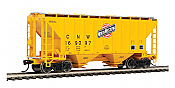 Walthers Mainline 7957 - HO RTR 37ft 2980 Cubic-Foot 2-Bay Covered Hopper - Chicago & North Western #169305
