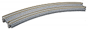Kato Unitrack 20-181 N Scale - Concrete Double Track Super-Elevated Curve Track - 45-degree Radius - 15in/19in (381mm/414mm)(2/pkg)
