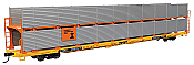 Walthers Mainline 8115 - HO 89Ft Flatcar w/Bi-Level Shielded Auto Rack - Illinois Central Gulf Rack / Trailer-Train Flatcar TTBX #965523
