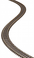 Atlas Model Railroad HO Scale Code 100 Rail Flex-Track w/Black Ties 5 pcs