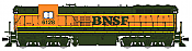 Broadway Limited Imports HO 4245 EMD SD9, BNSF #6132 Heritage Scheme, - w/Paragon3 Sound/DC/DCC