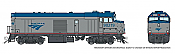 Rapido 81517 - HO Amtrak NPCU Cabbage - DC/DCC/Sound - Amtrak (Phase V) #90219