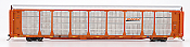 InterMountain 45275-04 HO - Bi-Level Auto Racks - BNSF New Image - Orange Rack on TTGX Flat Car #TTGX 965521