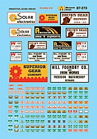Microscale 87273 HO Scale - Structure Signs - Industrial - Waterslide Decal