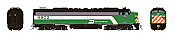 Rapido 28810 - HO EMD E8A w/HEP - DC/DCC/Sound - Burlington Northern #9902
