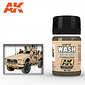 AK Interactive 121 - OIF and OEF US (Sand) Modern Vehicles Streaking Effects - Enamel Paint - 35ml